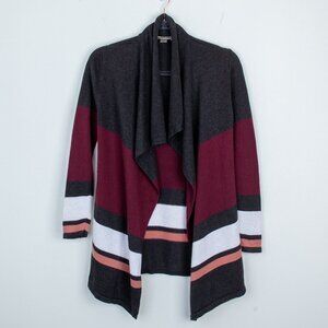 Loft Colorblock Open Front‎ Cardigan Size XSP